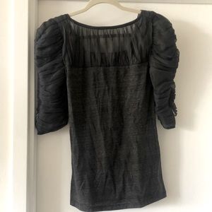 Katherine Kidd Wool / Silk Gray Top Sz XS